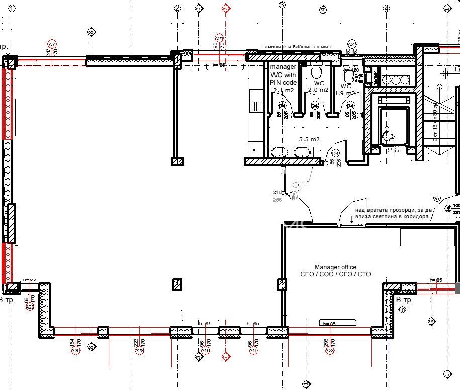 136 m² офис под наем